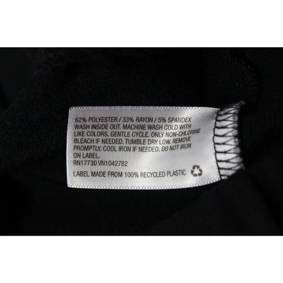 Isabel by Ingrid + Isabel black French terry drawstring tapered leg lounge pants - Picture 9 of 11